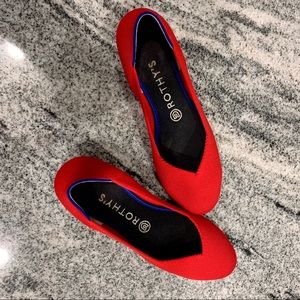 ROTHY’s Size 8.5 cherry flats